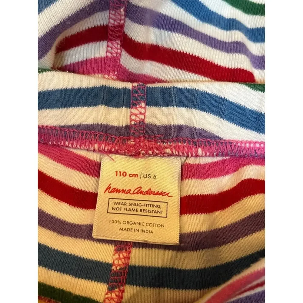 ❤️Hanna Andersson Short John pajamas.  Size 5/ 110cm. EUC!❤️